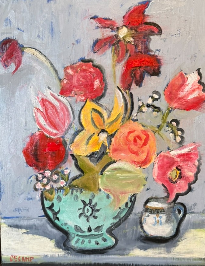 Mexico, Oil on panel by Annie Decamp