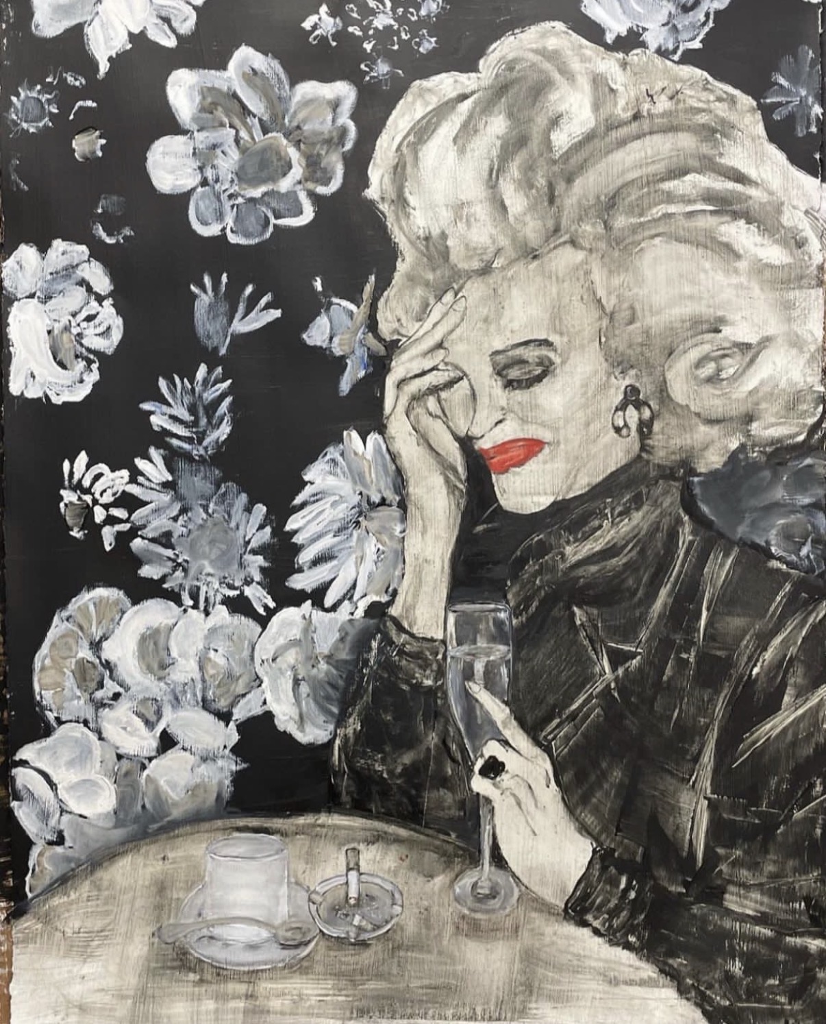 Socialite, Oil by Annie Decamp