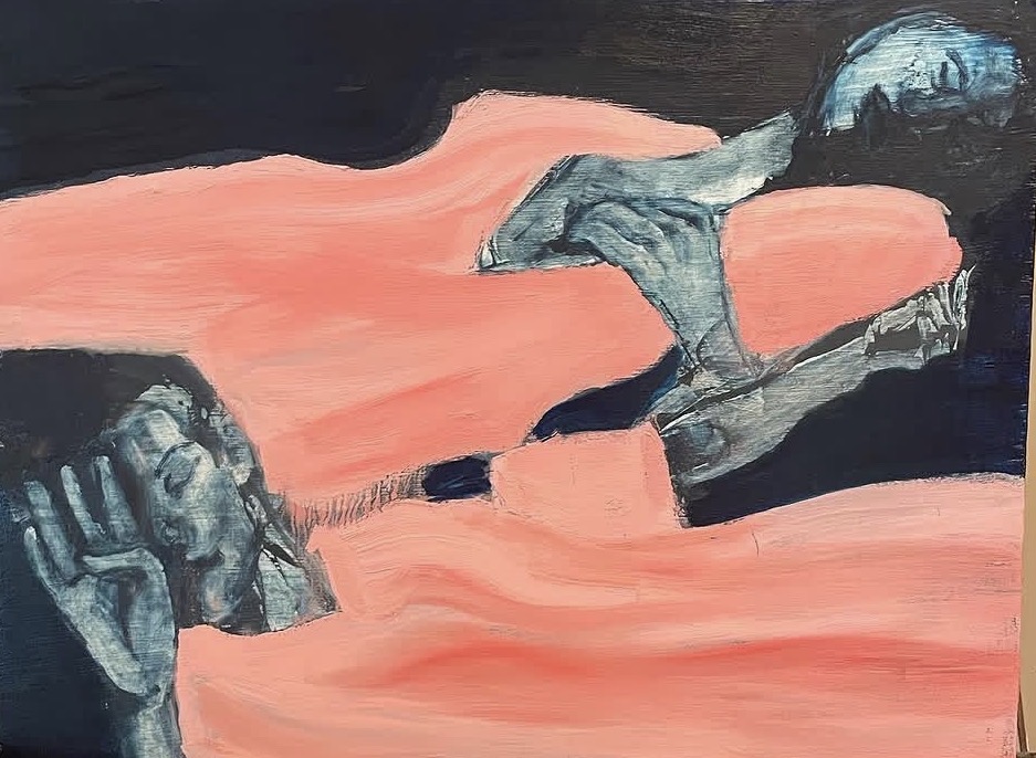Sisters, Oil by Annie Decamp