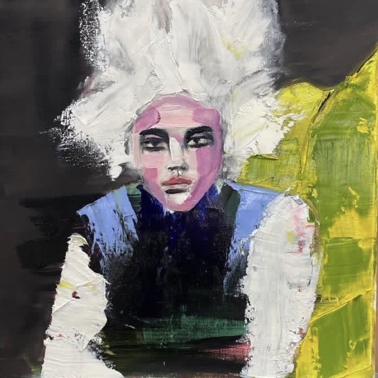Boy at Night, Oil by Annie Decamp