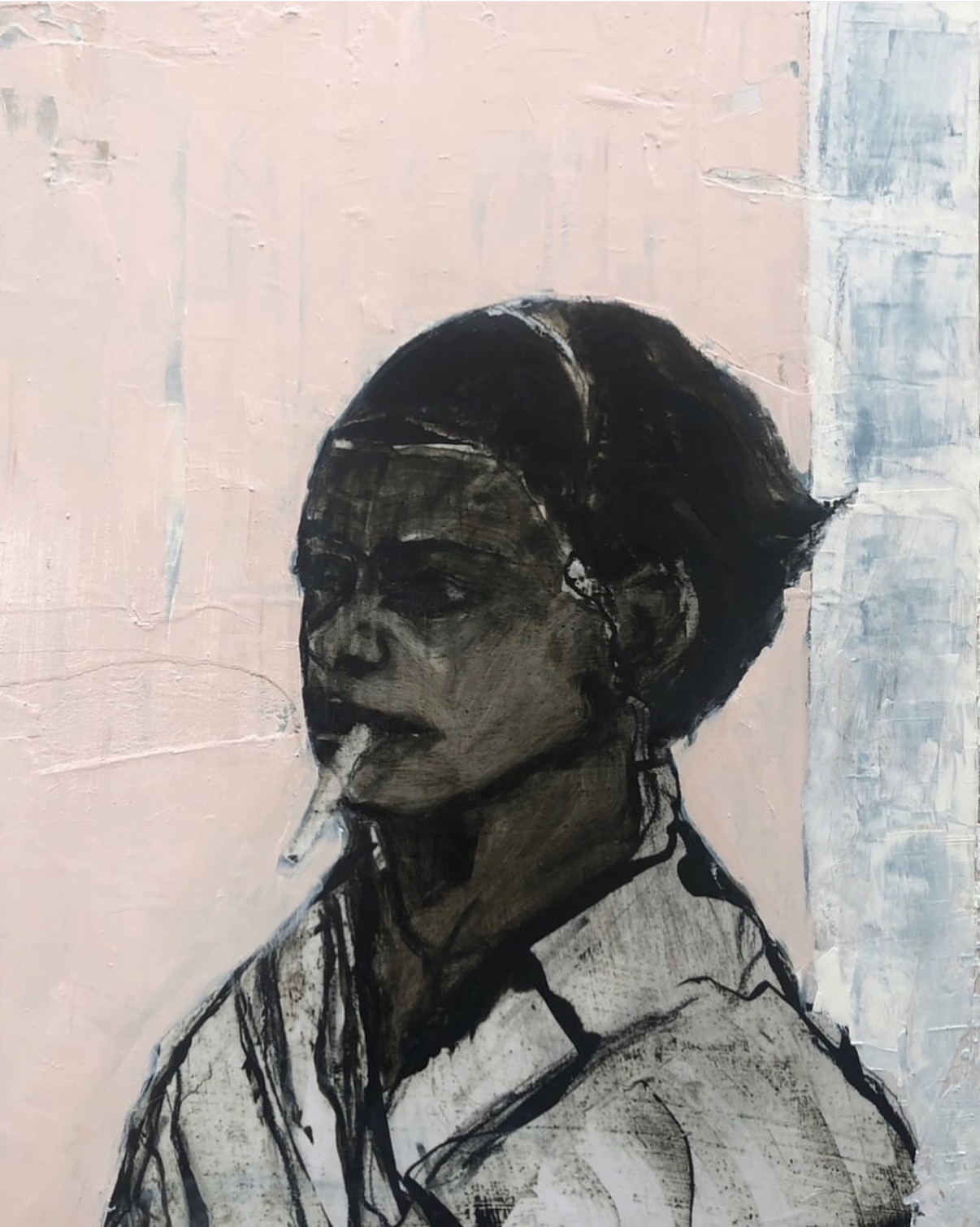 Mimicking Frida, Oil by Annie Decamp
