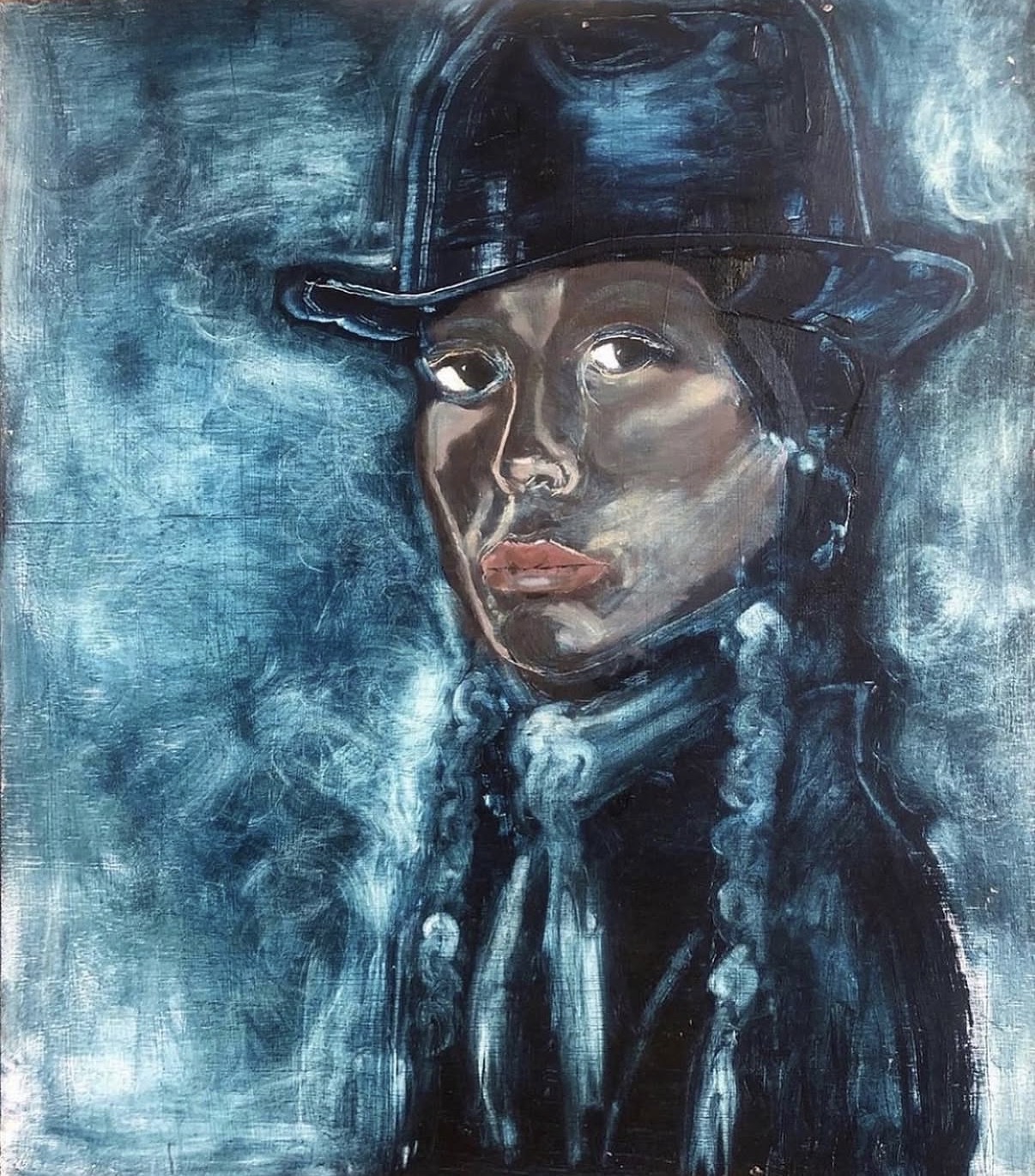 Rode my Horse Here, Oil by Annie Decamp