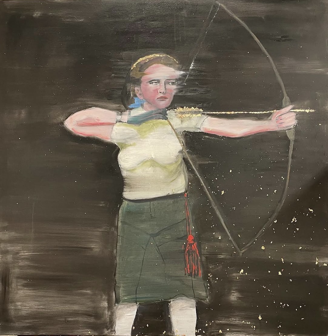 Shoot the dark Sky, Oil by Annie Decamp
