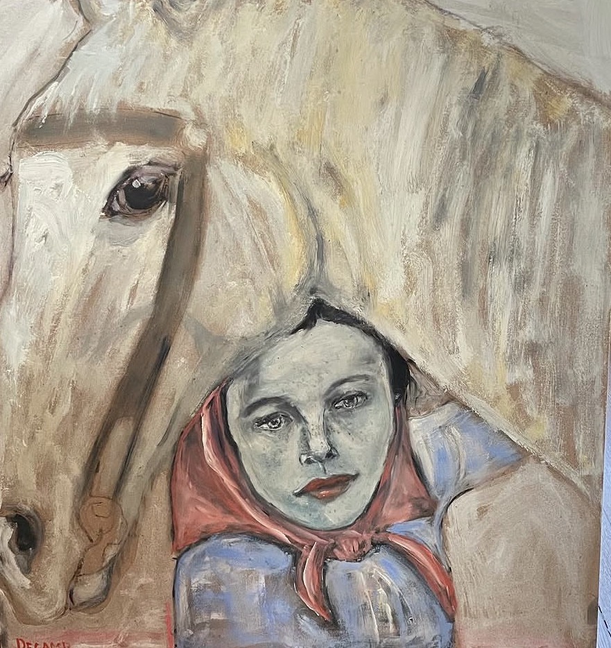 Day with Bonnie, Oil by Annie Decamp