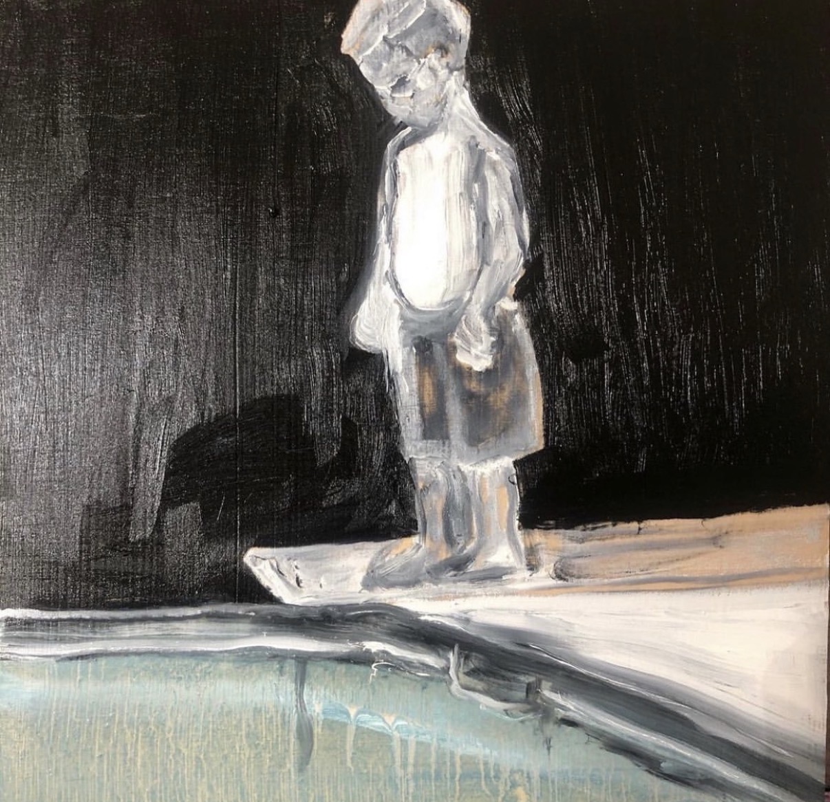 George, Oil by Annie Decamp