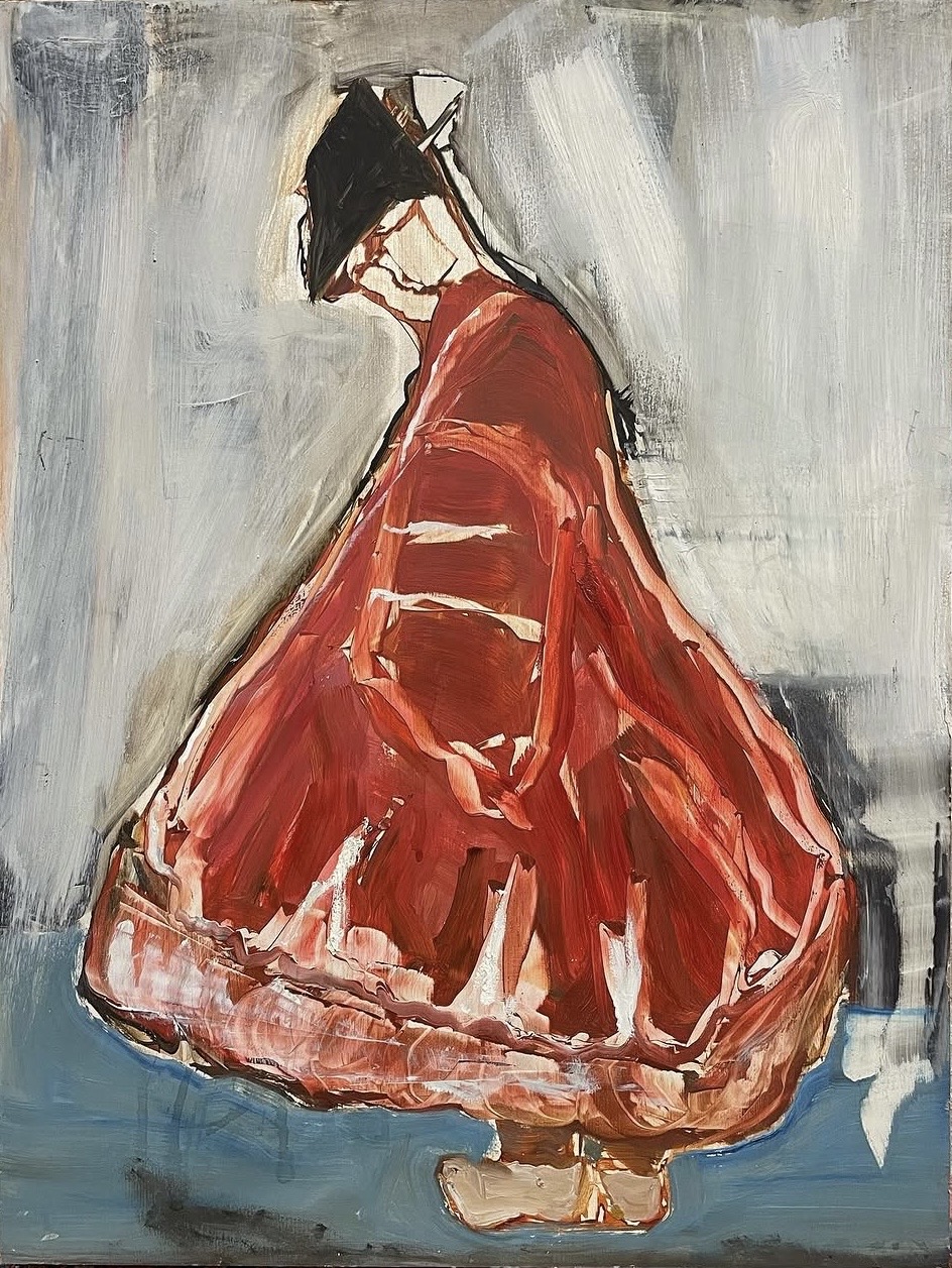 Floating Dutch Girl l, Oil by Annie Decamp