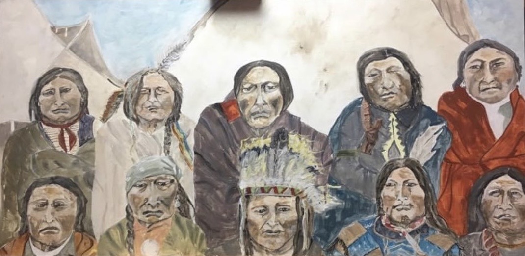 Chief Assembly, Encaustic by Annie Decamp