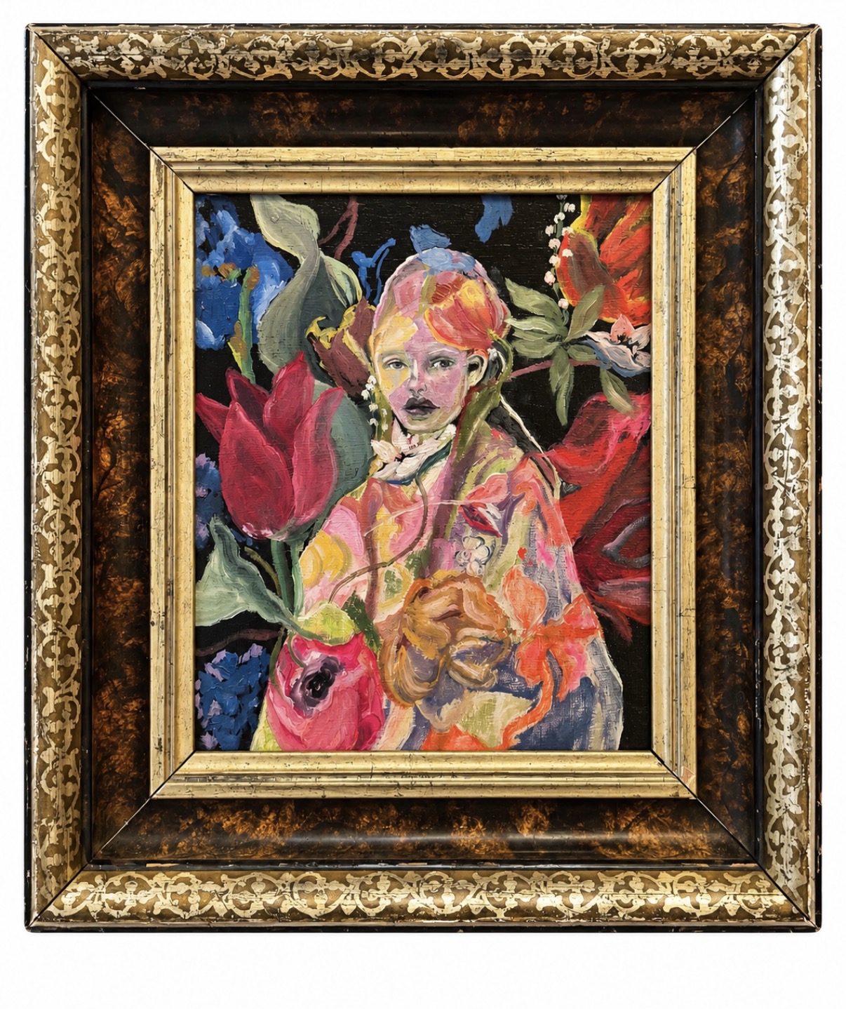 Adeline, Oil by Annie Decamp