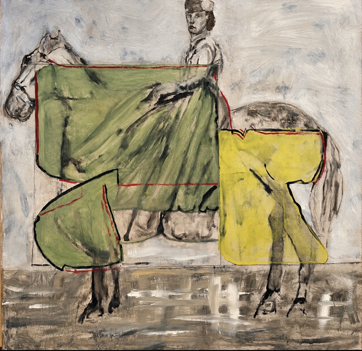 Digital Rider, Oil by Annie Decamp