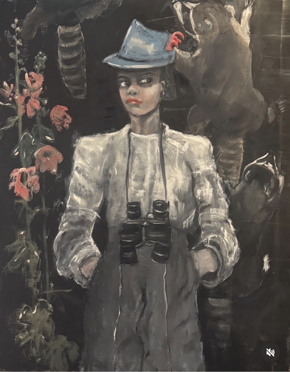 Where Wild Things Grow, Oil on panel by Annie Decamp