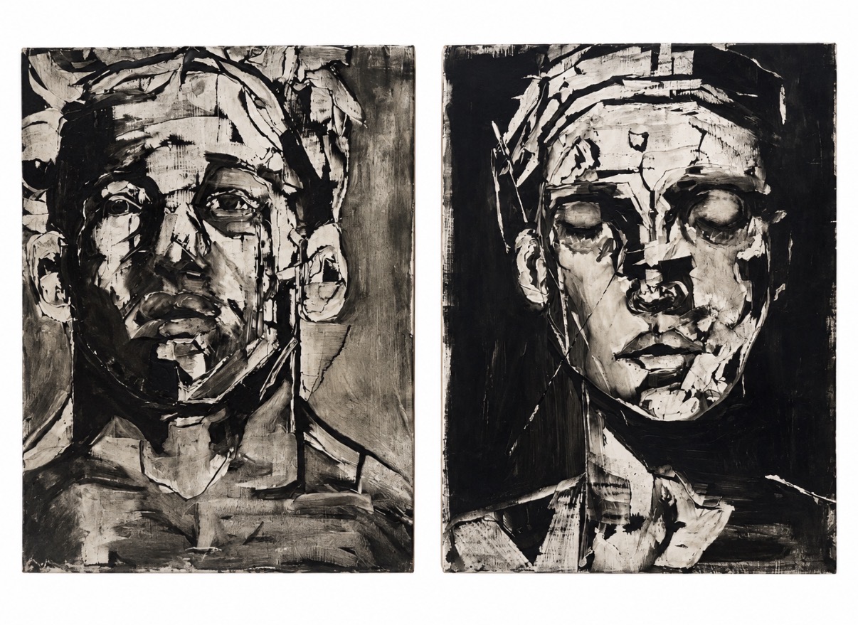 Same Mood, diptych, Oil by Annie Decamp
