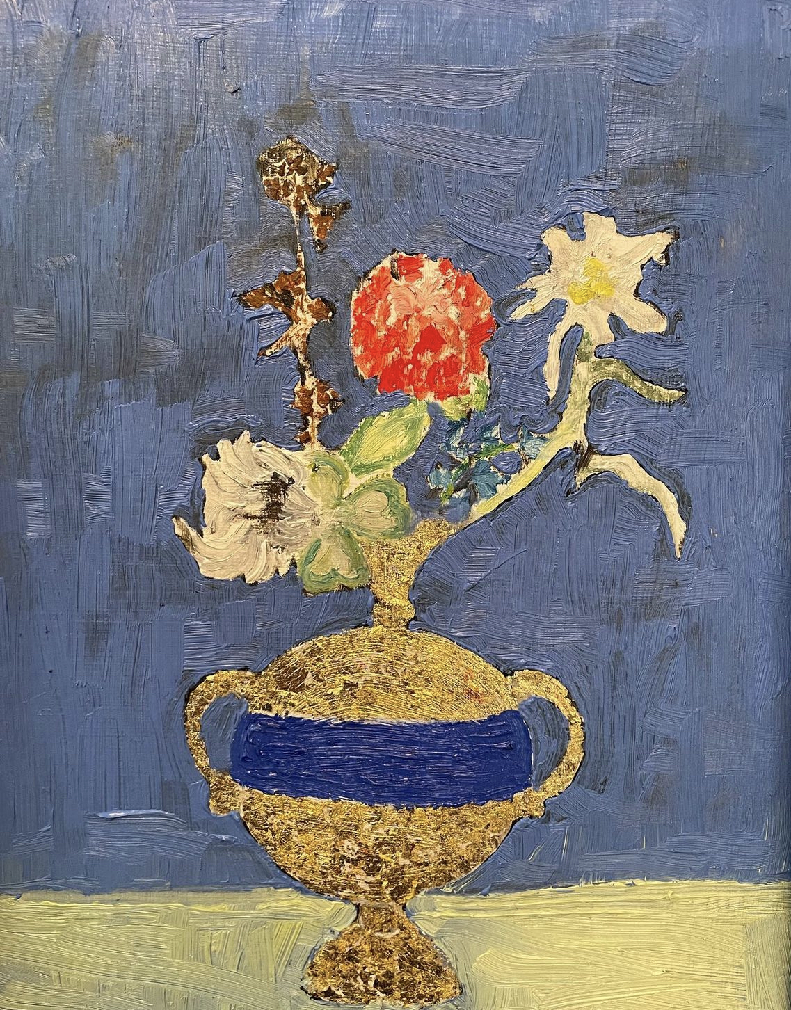 Eidleweiss #2, Oil on wood panel by Annie Decamp