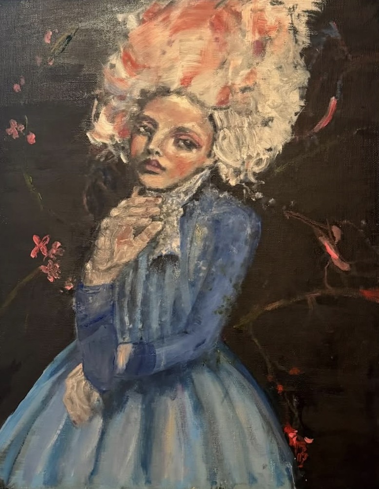 I'll be Damned, mixed media by Annie Decamp