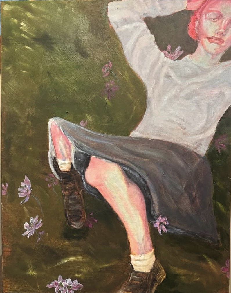 Somewhere in Volendam, mixed media by Annie Decamp